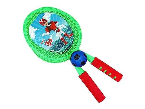 Image of Asian Fab Badminton Kit 2 Rackets 1 Ball Set Multicolor Lightweight Durable Badminton Racket Set for Kids Outdoor Sports Training Family Play Beginner Game Pack of 3 Pieces