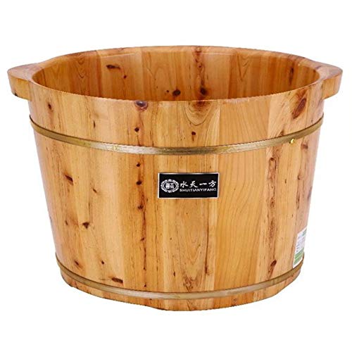 Spa de pies de madera de cedro 26 cm con masaje miniatura 1