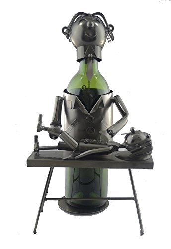 GIFTS PLAZA (D) Wine Bottle Holder, Chiropractor, Bar Decoration, Present for Doctor