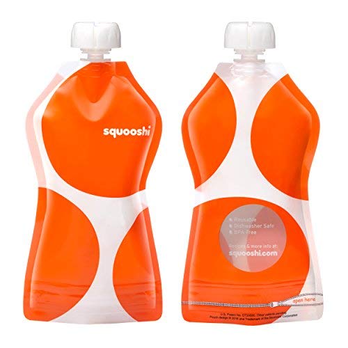Squooshi Reusable Food Pouch | Sample Pack | 6 Pouches