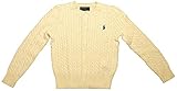 100 % Baumwolle Polo Ralph Lauren Mädchen Pullover mit Knopfleiste und Rundhalsausschnitt - elfenbein - Klein