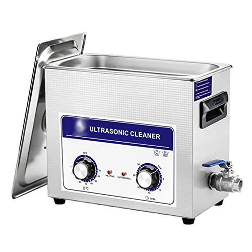 NICHOY Ultrasonic Cleaner,Digital Sonic Cleaning Machine,Stainless Steel Jewelry Cleaner for Professional Tool Watch Glasses Retainer Denture Coin Cleaning(Color:A,Size:15L)
