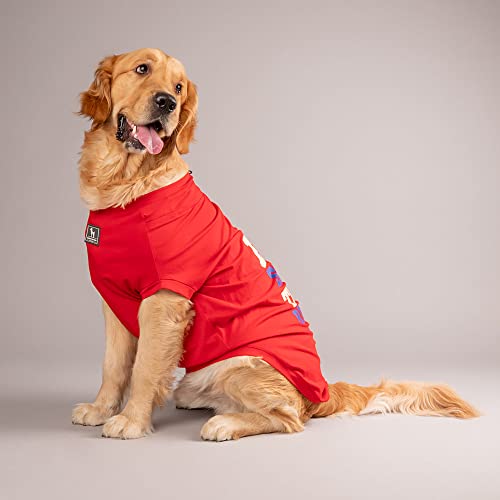 Image of HUFT Eat Sleep Treat Repeat T-Shirt for Dog - Red - L