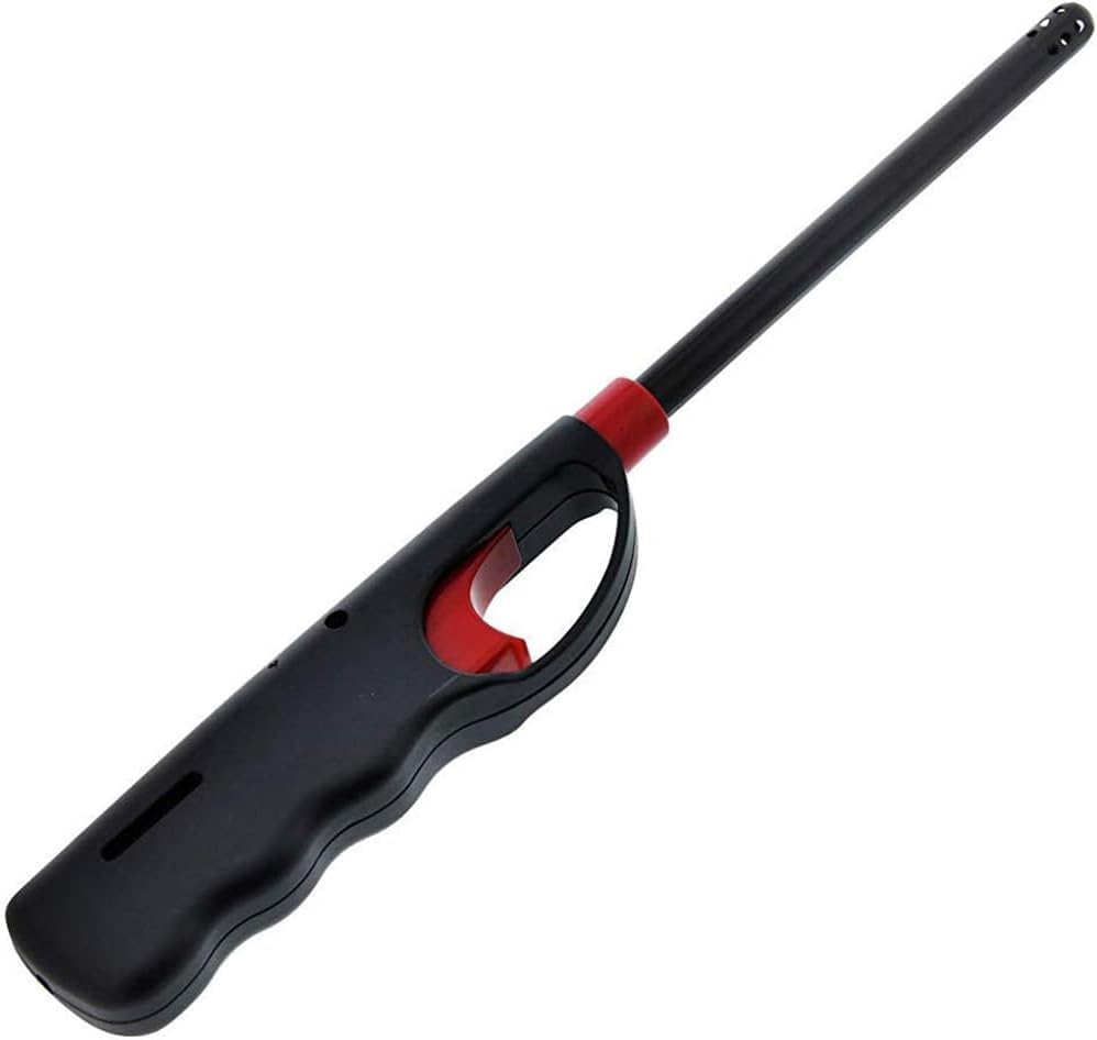 2 Handi Flame BBQ Grill Click Lighter Refillable Candle Fireplace Kitchen Stove Wind Resitent Long Stem