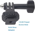 Tripod Mount Adapter for GoPro Hero 13 12 11 10 etc., Action Camera Adapter for DJI Osmo Action 5 pro 4