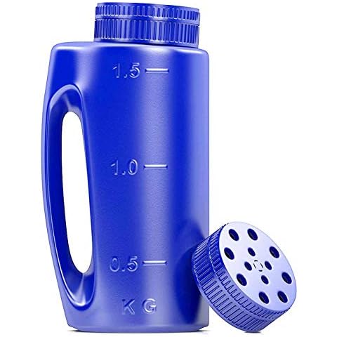 Hand Held Spreader,Spot Spreader,Hand Spreader Shaker For Seed,Salt, De-Icer, Ice Melt, Earth Food And Fertilizer,Multiple Opening Sizes For Any Need (2L) Cover