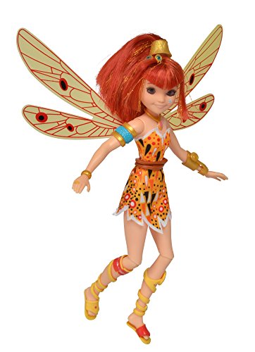 Simba 109480090 - Mia and Me neue Puppe Yuko mit Glasaugen, Elfe mit beweglichen Flügeln und Beinen, Haarclips, 3x Armreif, Kette und Freundschaftsring, 23cm, Bunt