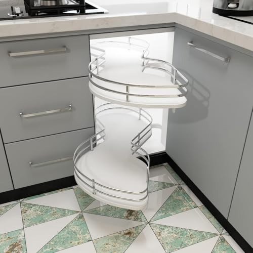 Étagère d'angle pivotante de cuisine, ferrure haut de gamme meuble