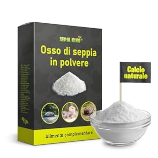 Sepia-King - Polvere di Osso di Seppia – Polvere di Calcio per Tartarughe, Drago Barbuto e Rettili – Ossa di Seppia Macinate – Spolverare Mangime e Insetti – Calcio per lumache – 50 g