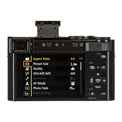 Image of Panasonic LUMIX ZS200D 4K Digital Camera, 20.1MP 1-Inch Sensor, 15X Leica DC Vario-Elmar Lens, F3.3-6.4 Aperture, WiFi, Hybrid O.I.S. Stabilization, 3-Inch LCD, DC-ZS200DK (Black)