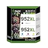 GoToners 952XL Latest Upgrade Compatible Ink Cartridges Combo Pack Replacement for HP 952 XL Use for Officejet Pro 8710 8720 7740 8210 8740 8715 7720 8725 8730 (4-Pack, XL)