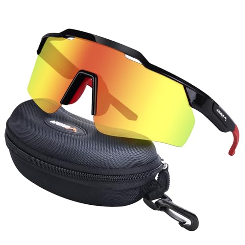 APEXUP Sports Polarized Sunglasses for Men Women, UV400 Protection