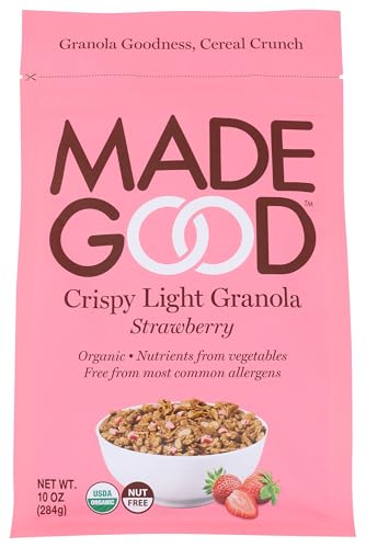 Made Good Crispy Light Granola, Strawberry, 10 Ounce
