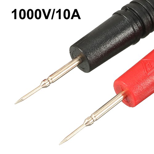 Image of uxcell 2pcs 37.4'' Test Leads Probe with Cover for Digital Multimeter Oscillometer 1000V 10A 4mm Banana Plug Ultra Sharp