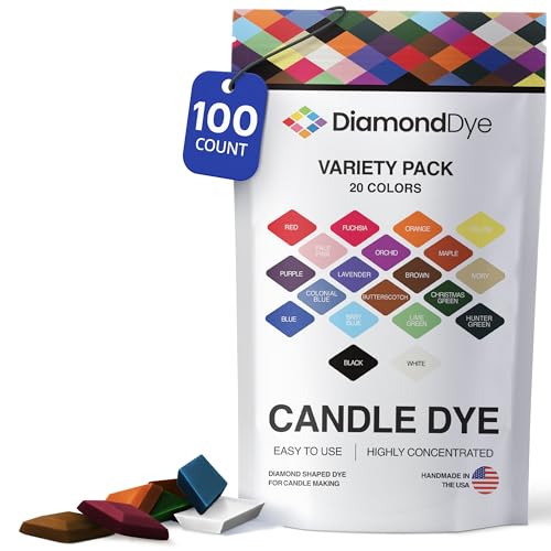 Candle Dye - Made in The USA - 20 Popular Colors - Safe and Easy to Use - Premium Candle Making Supplies - Perfect for DIY Candle Making Kits - Designed for...