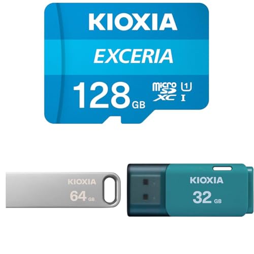 yZbgzKIOXIA(LINVA) Ń microSD 128GB UHS-I Class10 (őǏox100MB/s) T|[gKi [J[ۏ5N KLMEA128G + Ń USBtbV 64GB U
