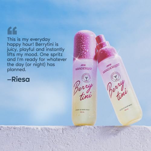 Image of Nykaa Wanderlust Berry Tini Hair & Body Perfume Mist Fragrance For Her| Travel Friendly, Lightweight, Non-Sticky