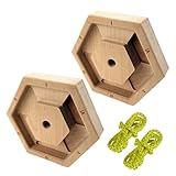 Fortalecedor de Dedos,Equipo de Fortalecimiento para Antebrazo de Madera Hexagonal | Tabla de Suspensión de Madera | para Entrenamiento Escalada Fitness Ejercicio Práctica en Gimnasio en Casa
