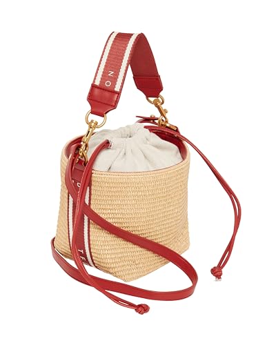 Sac seau en raphia Ted Baker S284053redo aux finitions toile haut de gamme