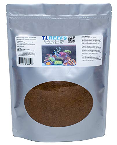 TL Reefs GFO Phosphate Remover Granular Ferric Oxide for Saltwater Aquariums (1lb 454g)