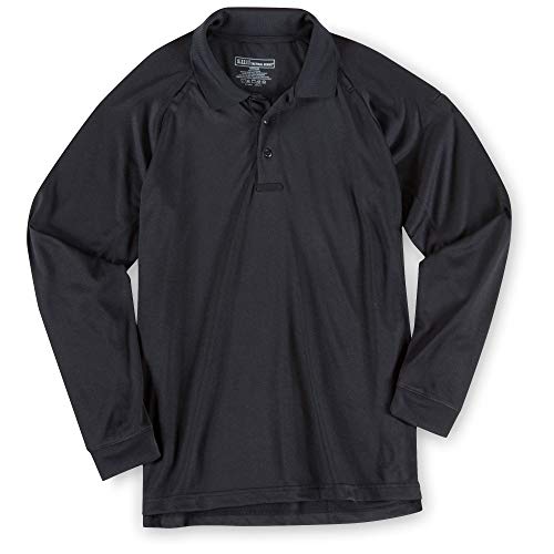5.11 Tactical Men's Performance Long Sleeve Work Polo, 100% Polyester Fabric, Style 72049/72049T3