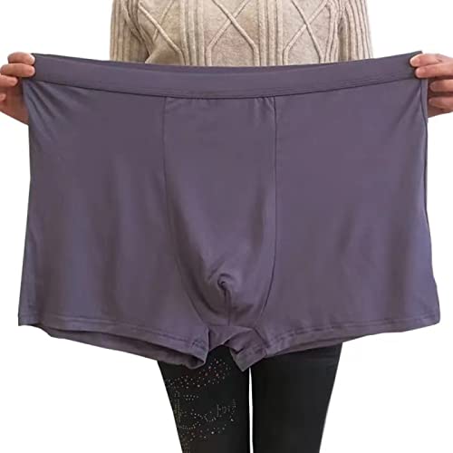 URROA Boxers For Men Men's Plus Size Plus Fat Plus Fat Guy Extra Large Boxer Briefs,dark Grey,2XL