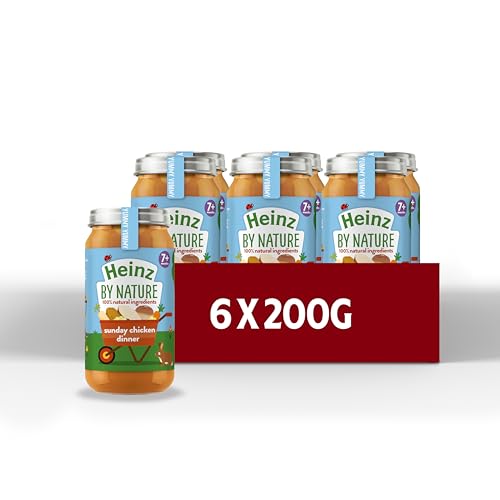 Heinz By Nature Sunday Chicken Dinner Meal, 200 g (Pack of 6), red, NO