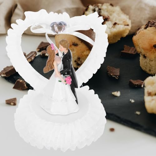 Homoyoyo Bolos De Casamento Toppers Noiva E Noivo Estatueta Bolos Toppers Resina Casal Estátua Decor