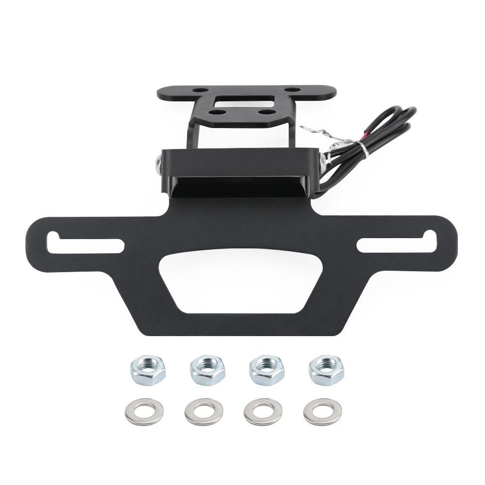 DDGBERFP For Ninja 400 2018-2023 Motorcycle License Plate Holder With Turn Signal Tail Tidy Mudguard Eliminator