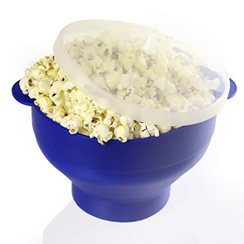 Domisia - Microwave Popcorn Popper - Collapsible Microwave Popcorn Maker for Home