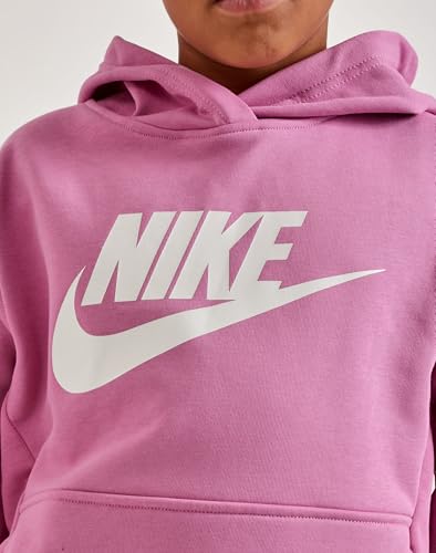 Nike Club Fleece Pullover Hoodie Grade-School (FD2988-646, Pink)2