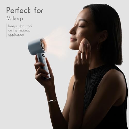 Image of Zebronics Heat Buster 150 Portable Hand Fan, 12400 RPM Speed, Upto 230 Min Backup, Variable Speed Control, 2000mAh Battery, LED Display, Battery Indicator, Type-C Charging, Lightweight Design (Gray)