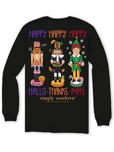 Simply Southern Happy Hallo-Thanks-Mas - Youth Long Sleeve