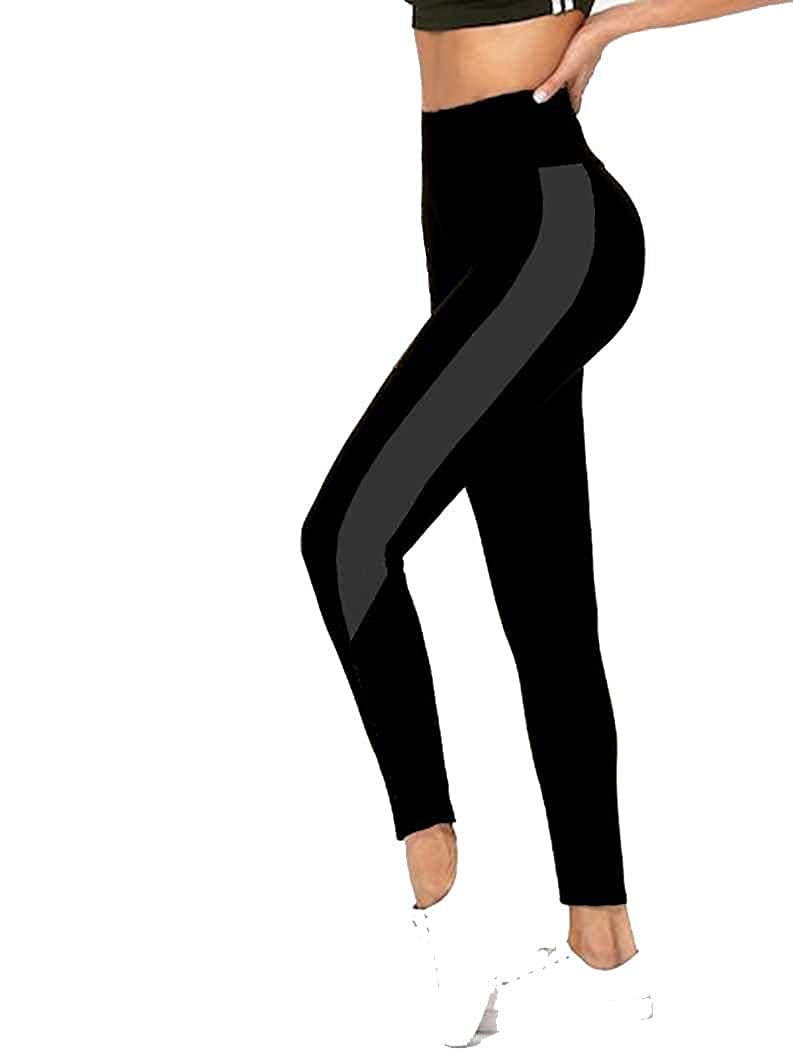 Women's Regular Fit Yoga Pants | Stretchable Sports Tights | Track Pants for Women | Stretchable Sports Tights Track Pant (Free Size 28-34 inch)-image-40