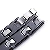URBAN JEWELRY Amazing Tungsten and Ceramic Men's Link Bracelet (Black, Silver) #3
