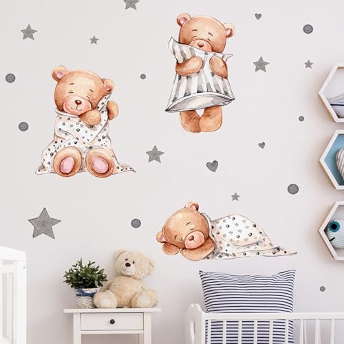Vinilos Decorativos Achang Ositos Acuarela Removibles Waterproof miniatura 3