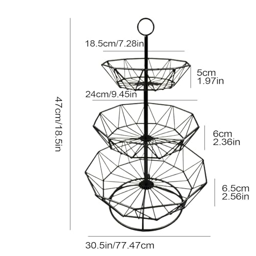 Almacenamiento de frutas multifuncional en cesta de cocina de diseño vertical 6