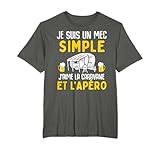 J' aime la caravane et l' apéro mec cadeau campeur drole T-Shirt