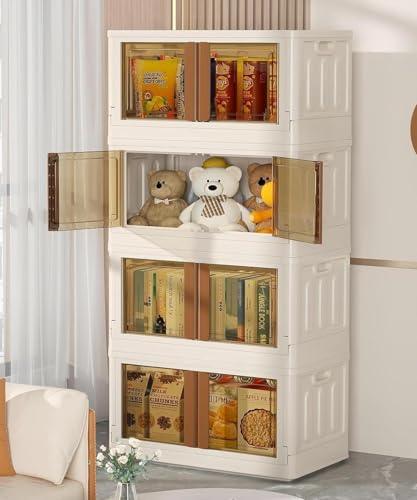 Claiez 1 Tier Double Door Plastic Cupboard for Storage, Foldable Wardrobe for Clothes Plastic Wardrobe/Almirah Plastic Cupboard, Home and Kitchen Storage Rack (B0DB8R31HN) Amazon Price History, Amazon Price Tracker