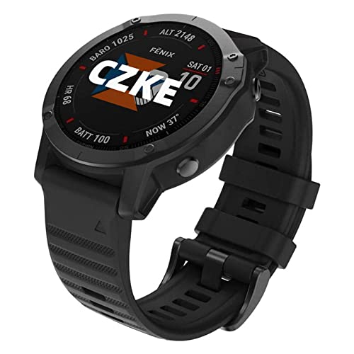 Bracelet silicone 26mm rouge à libération rapide pour Fenix 7X - 8