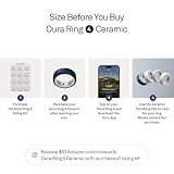 Oura Pierścionek 4 ceramiczny – Midnight – rozmiar 11 – Smart Ring – określić swój rozmiar przed zakupem