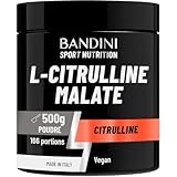 Bandini® L Citrulline Malate poudre 2:1 500g (3g jour) | Solubilité optimale, vegan, pur, haute dose, sans additifs ni OGM | Citrullin Malat powder pour les athlètes | Booster musculation et fitness