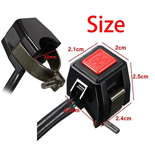 Generic Peças Do Interruptor Da Do Guidão Da Motocicleta Fácil Instalação Acessórios Duráveis Portát