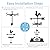 Weather Vane Roof Mount Animal Shape Weathervane Iron Decorative Wind Vane 13x22inch Wind Direction Indicator Weathervanes for Yard Garden Farm, Rooster