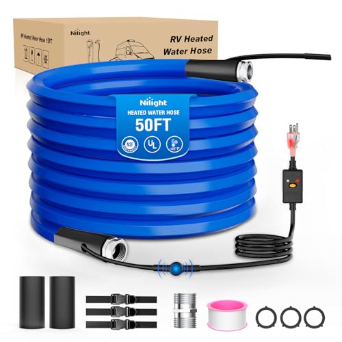 Image of Nilight 50FT Heated Water Hose RV 5 /8 inchInside Diameter -45F Freeze