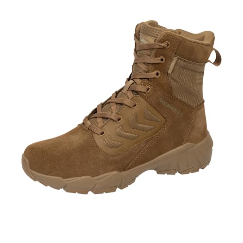 Merrell Men's Fullbench Tactical Waterproof Zip 8" Military and Tactical Boot, Coyote, 7 - image 1