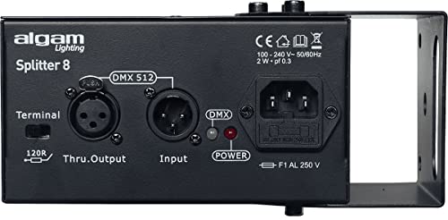 Distributeur DMX 8 canaux Algam Lighting SPLITDD8 résout les pannes de signal - 2