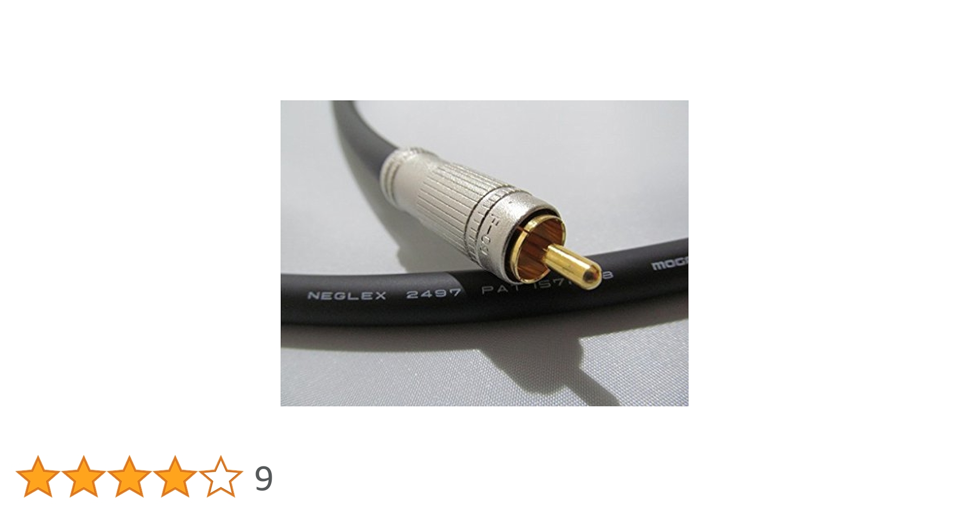 MOGAMI NEGLEX 2497 3m rca モガミ MOGAMI 2497 RCAケーブル モガミの名品！ 2本セット