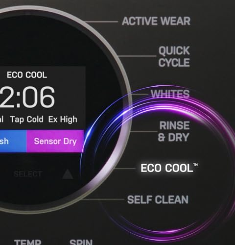image for GE Profile PFQ97HSPVDS 28 Inch Smart Front Load Washer/Dryer Combo wit