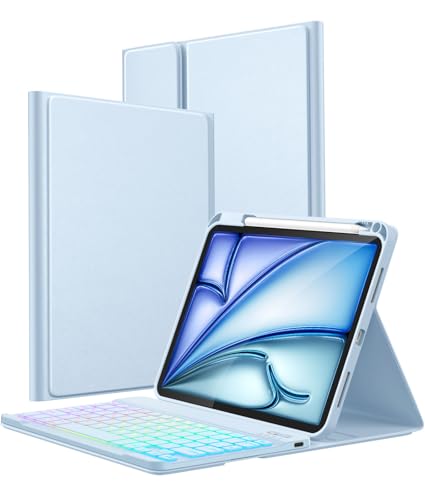 Vobafe Hülle mit Tastatur für iPad A16 11 Generation 2025/10 Gen 2022 10,9" – Ansicht 1